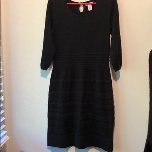 Black sweater dress